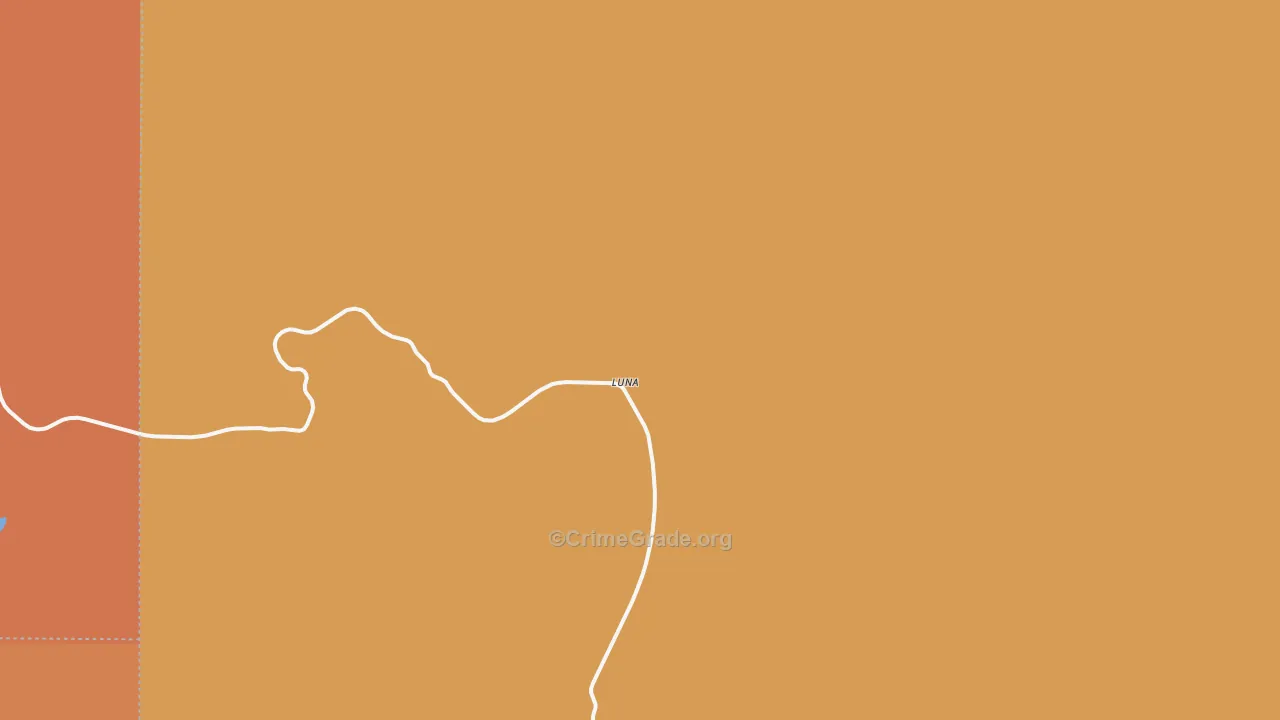 Luna, NM Map of Murder Rates