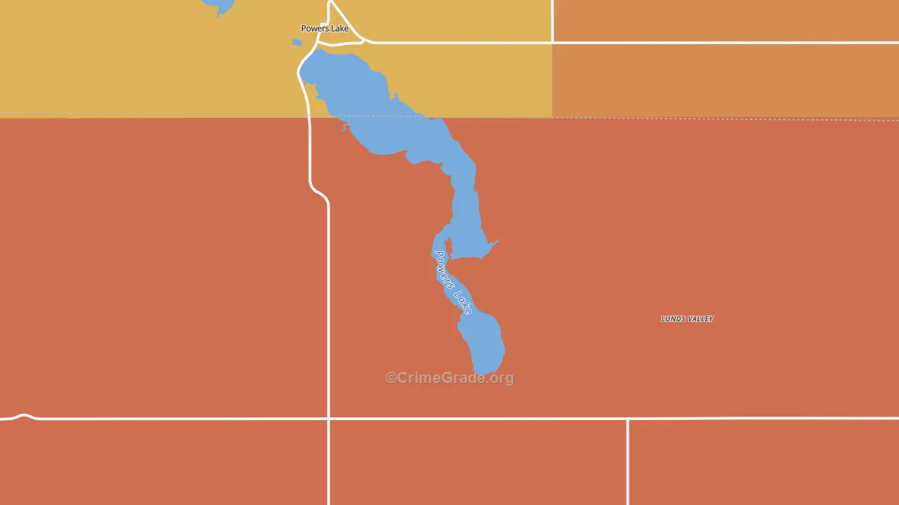 Lunds Valley, ND Map of Murder Rates