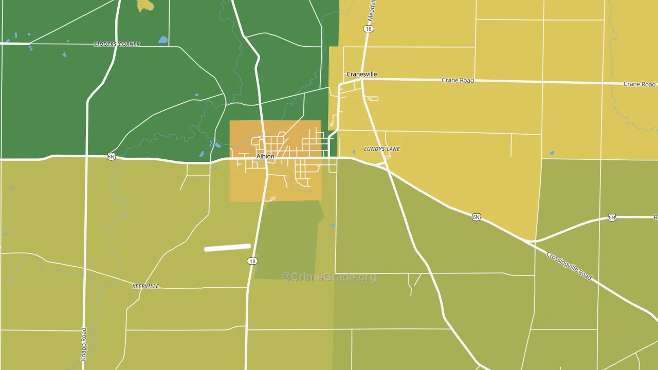 Lundys Lane, PA Map of Murder Rates