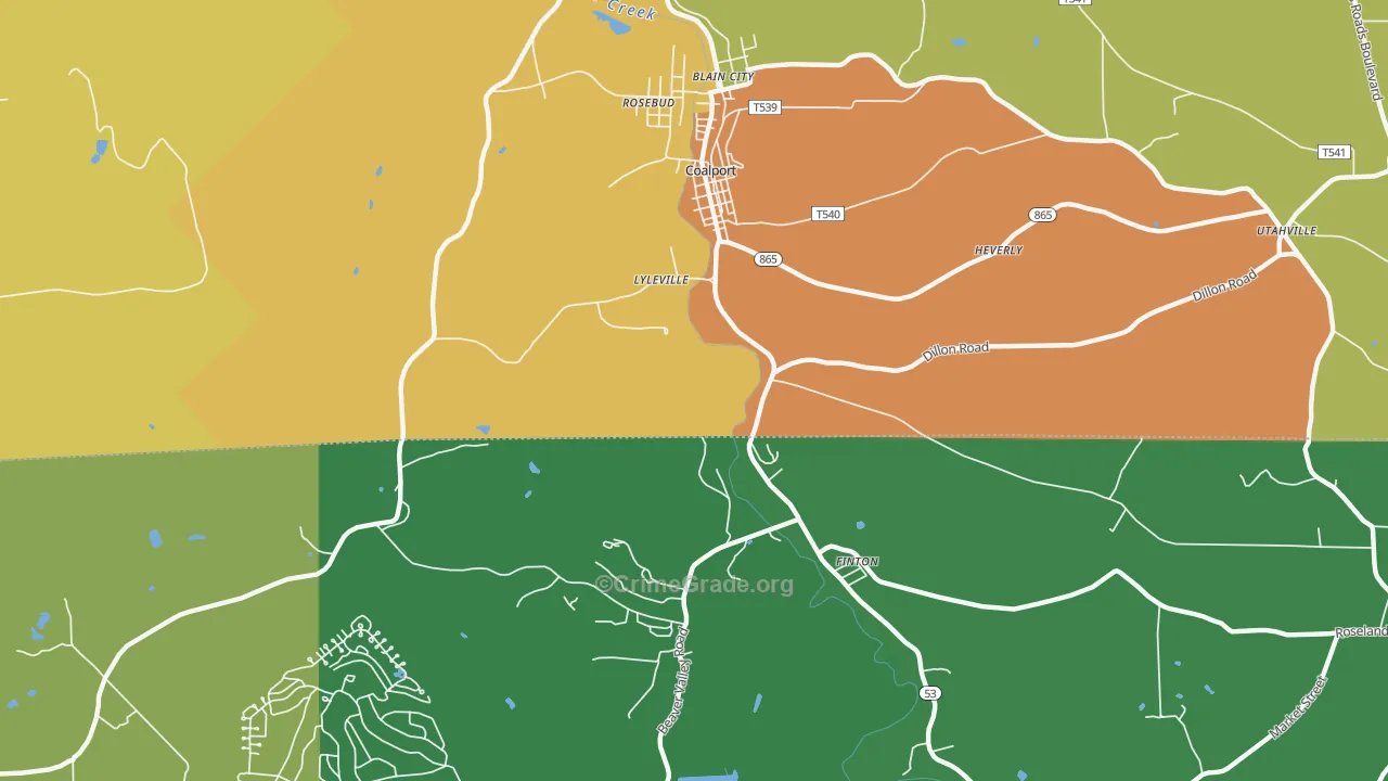 Lyleville, PA Map of Murder Rates