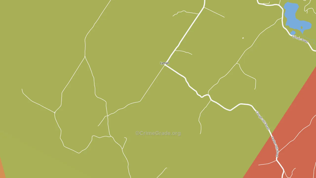Lyman, NH Map of Murder Rates