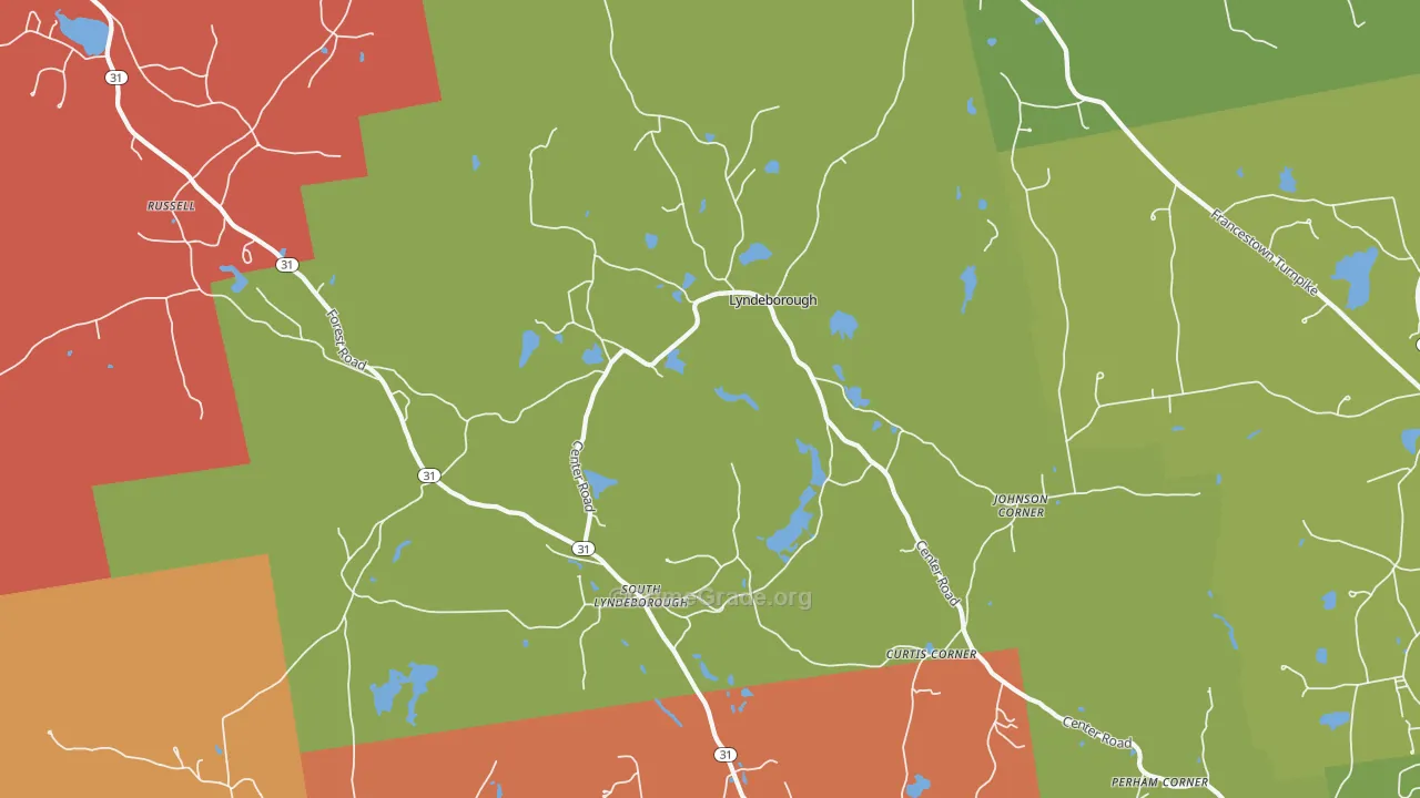 Lyndeborough, NH Map of Murder Rates