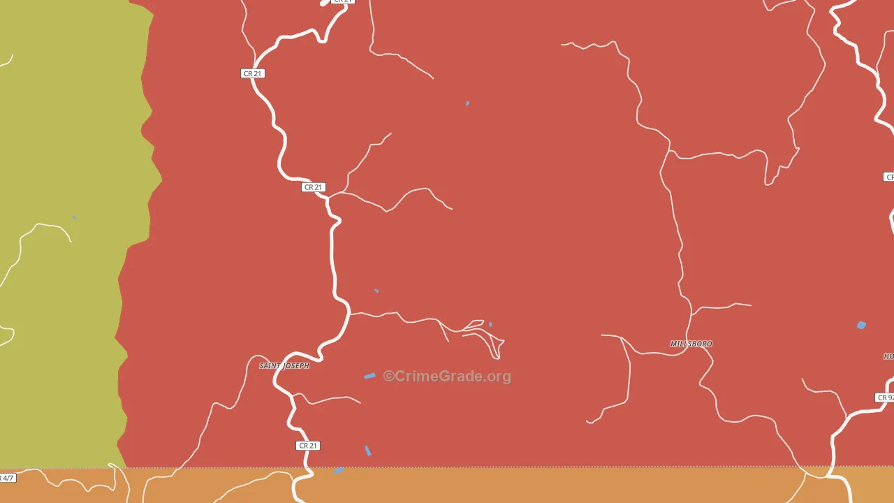 Lynn Camp, WV Map of Murder Rates