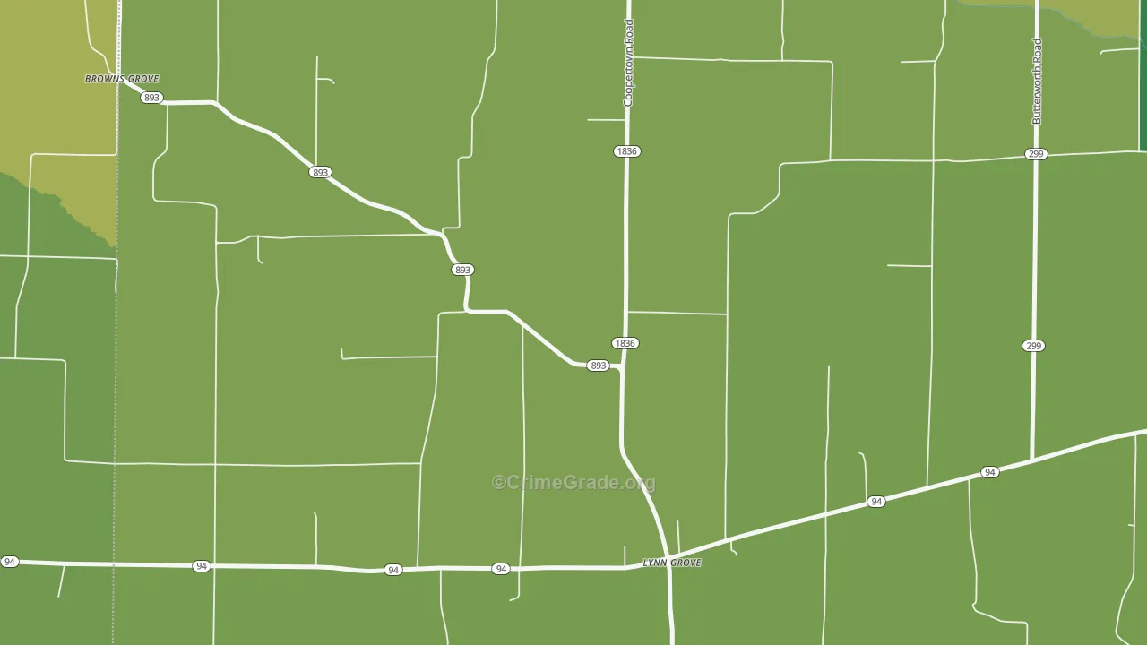 Lynn Grove, KY Map of Murder Rates
