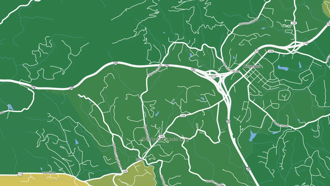 Lynn, NC Map of Murder Rates
