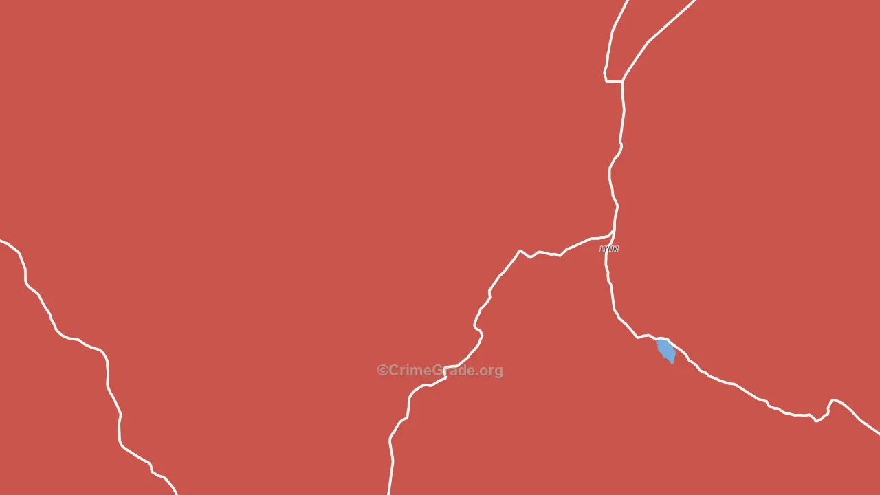 Lynn, UT Map of Murder Rates