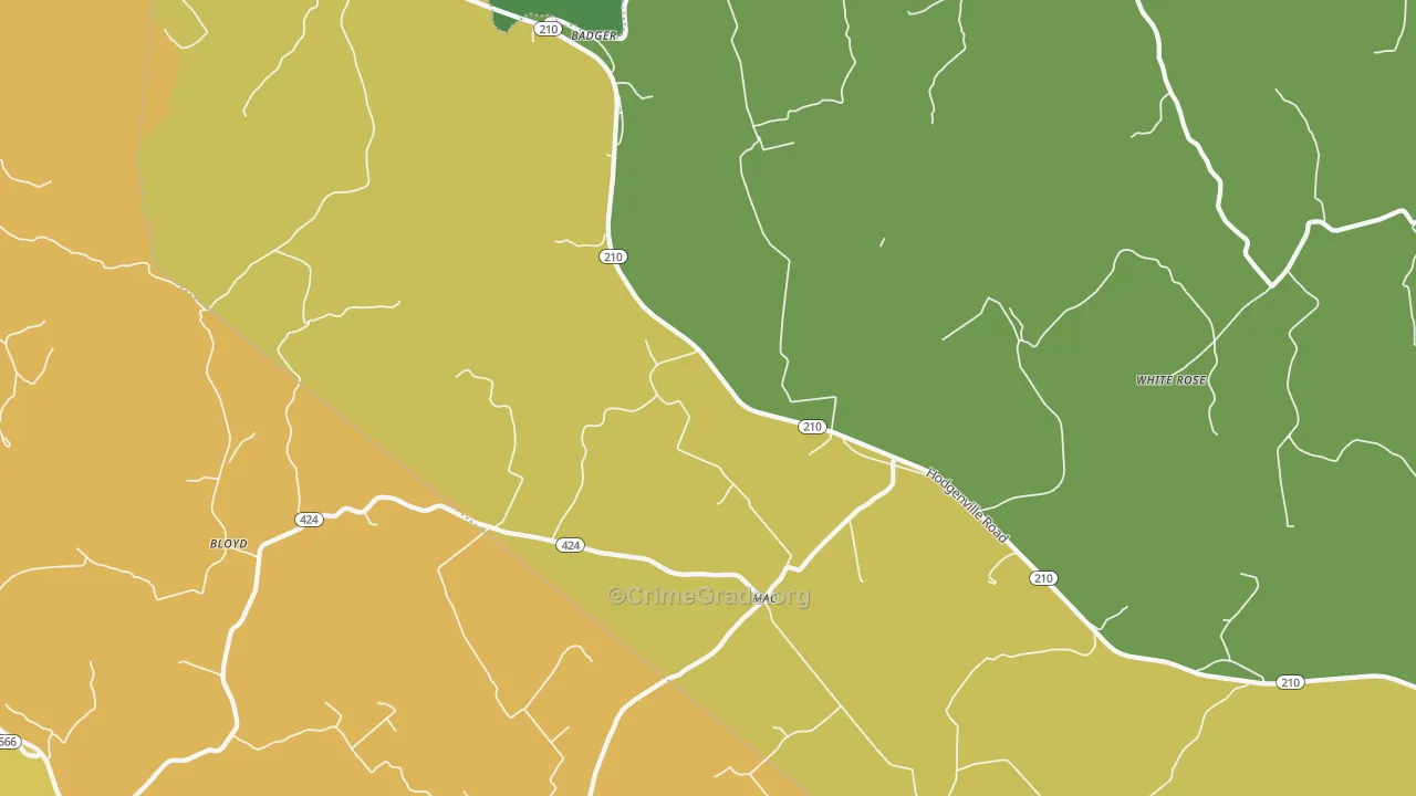 Mac, KY Map of Murder Rates