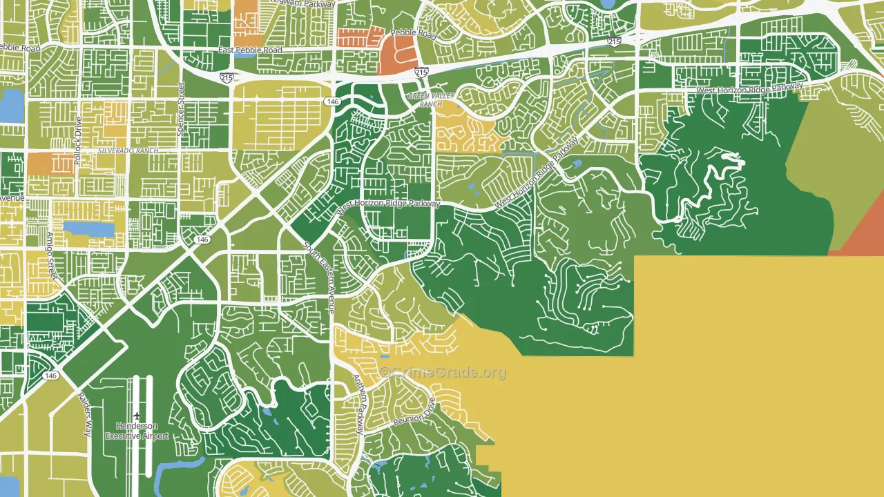 Macdonald Ranch, Henderson, NV Map of Murder Rates