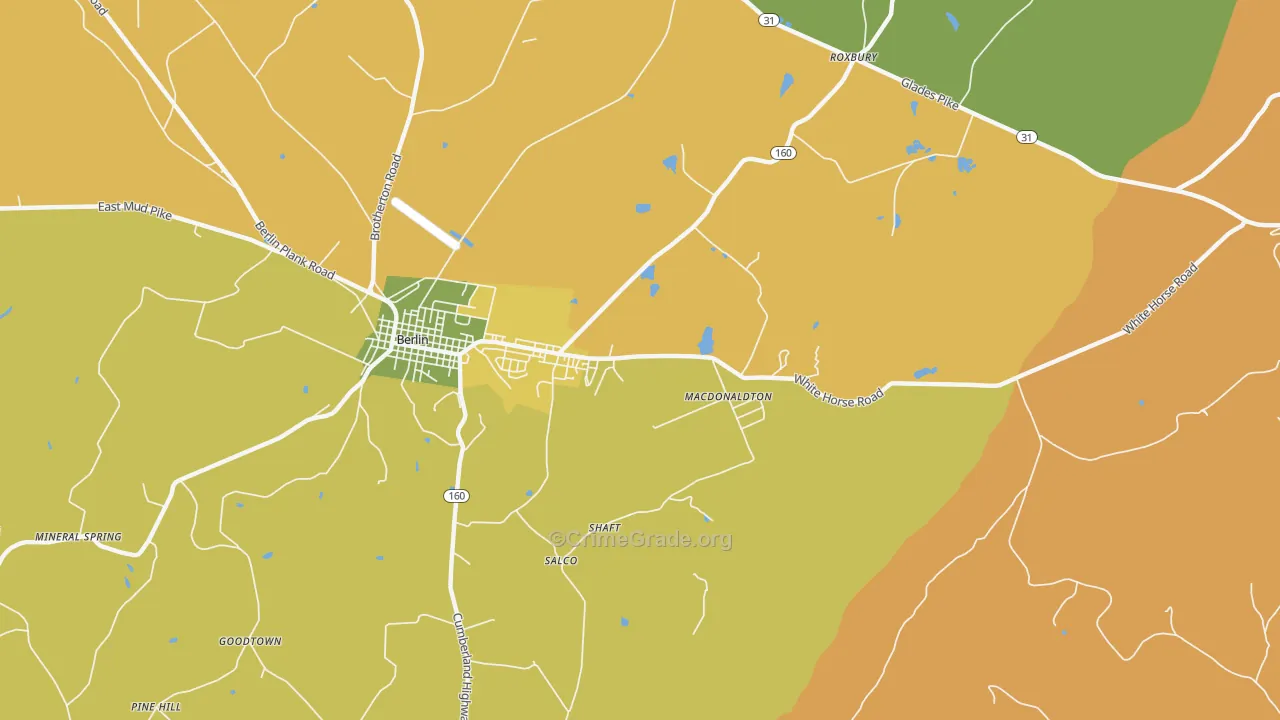 Macdonaldton, PA Map of Murder Rates
