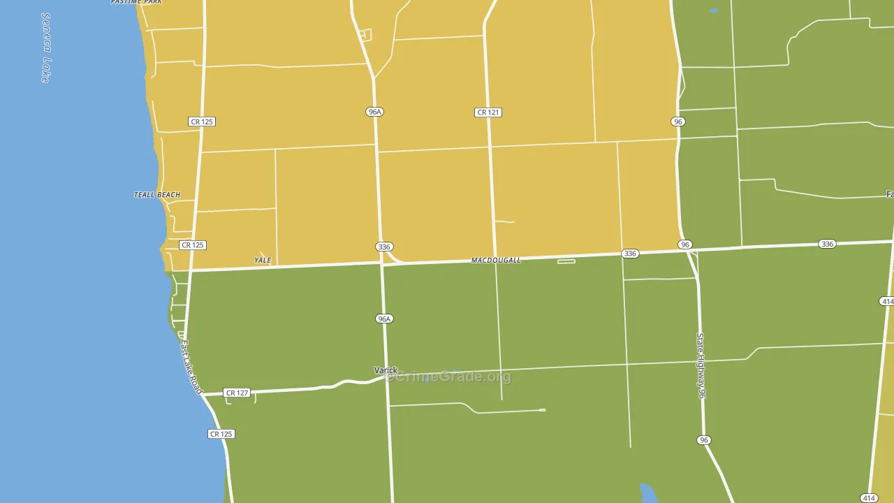 MacDougall, NY Map of Murder Rates