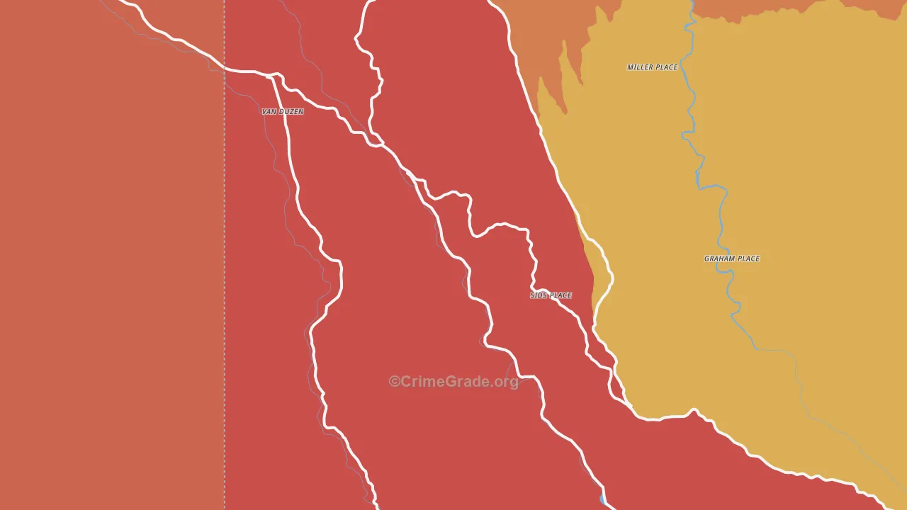 Mad River, CA Map of Murder Rates