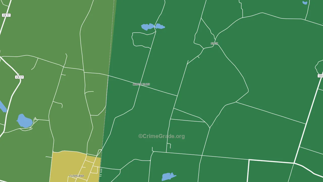 Madison Center, NY Map of Murder Rates