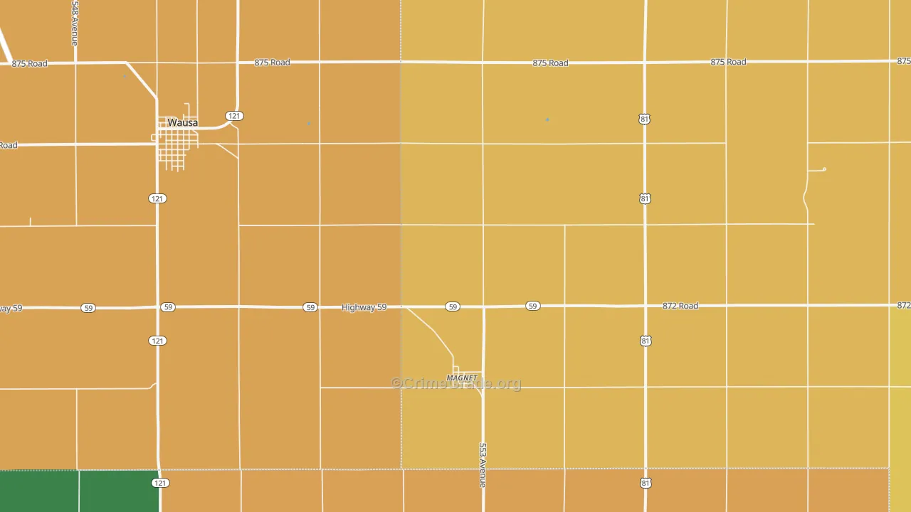 Magnet, NE Map of Murder Rates