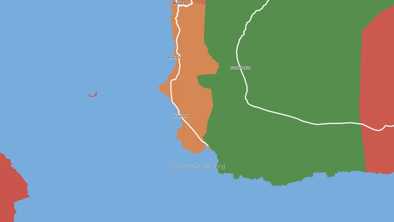 Makena, HI Map of Murder Rates