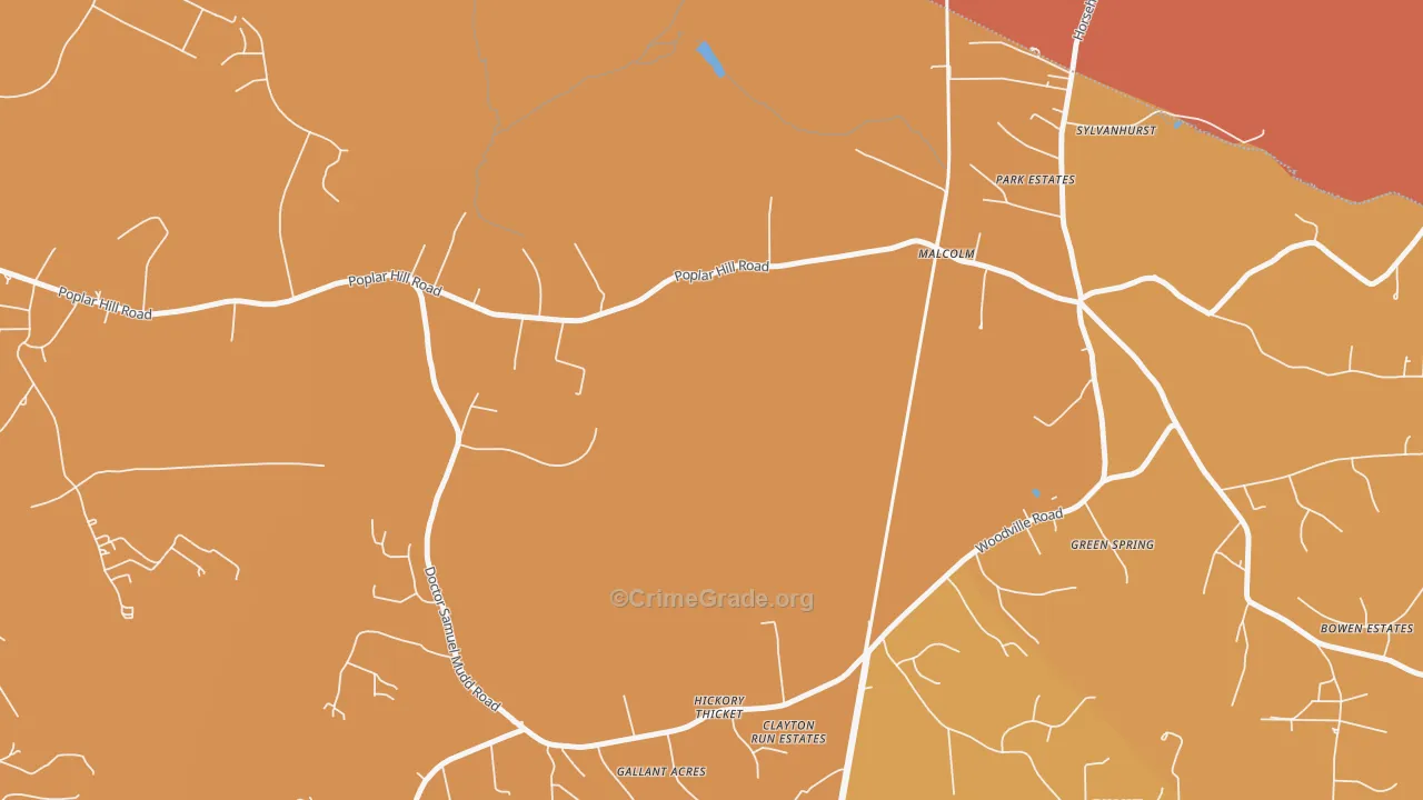 Malcolm, MD Map of Murder Rates