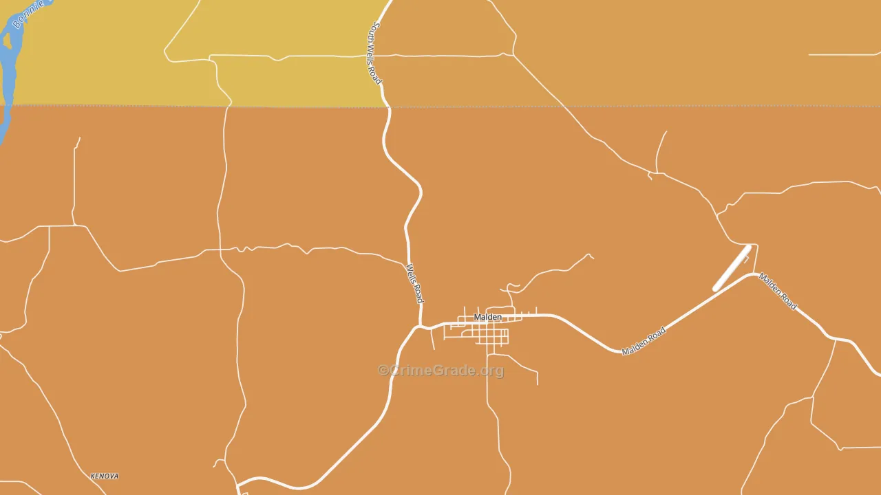 Malden, WA Map of Murder Rates