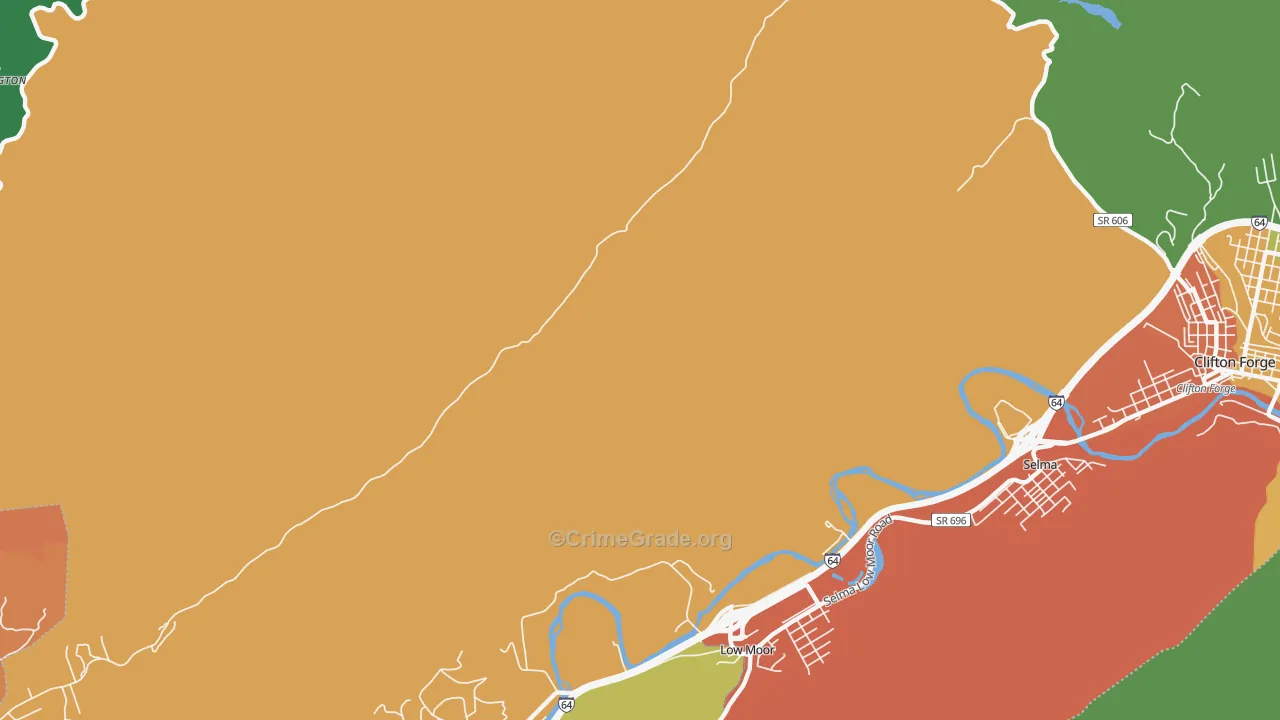 Mallow, VA Map of Murder Rates