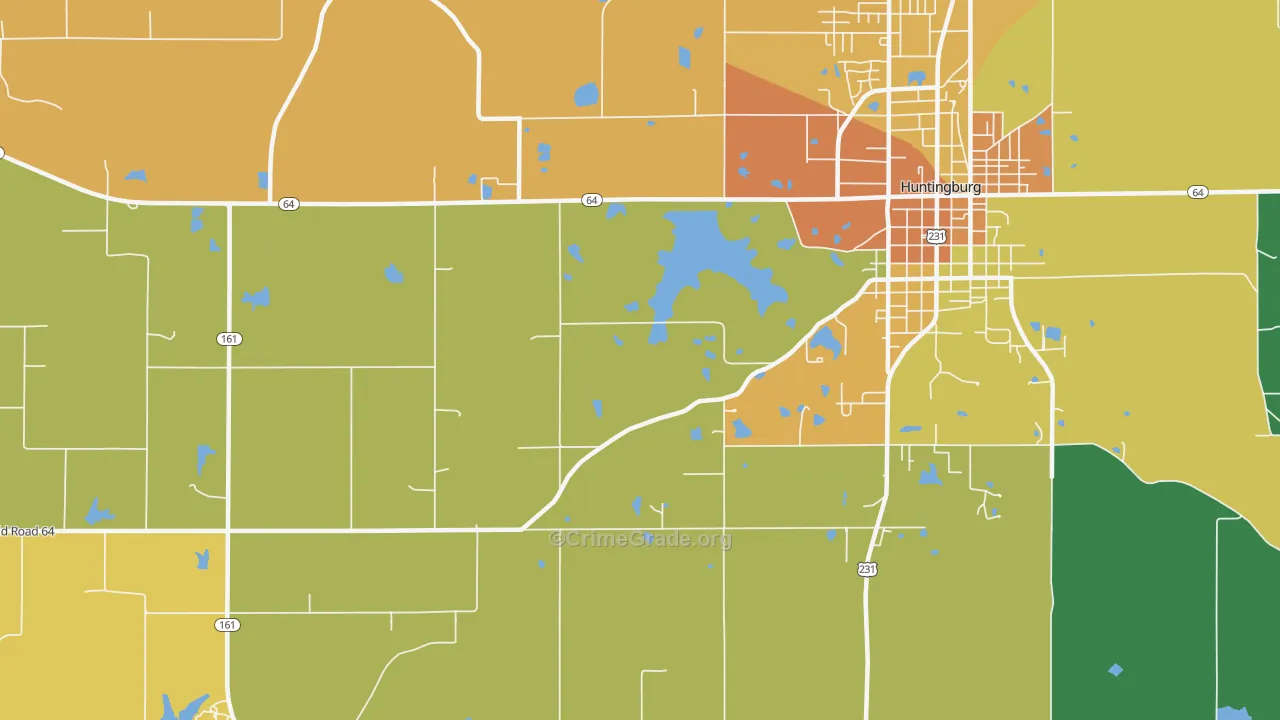 Maltersville, IN Map of Murder Rates