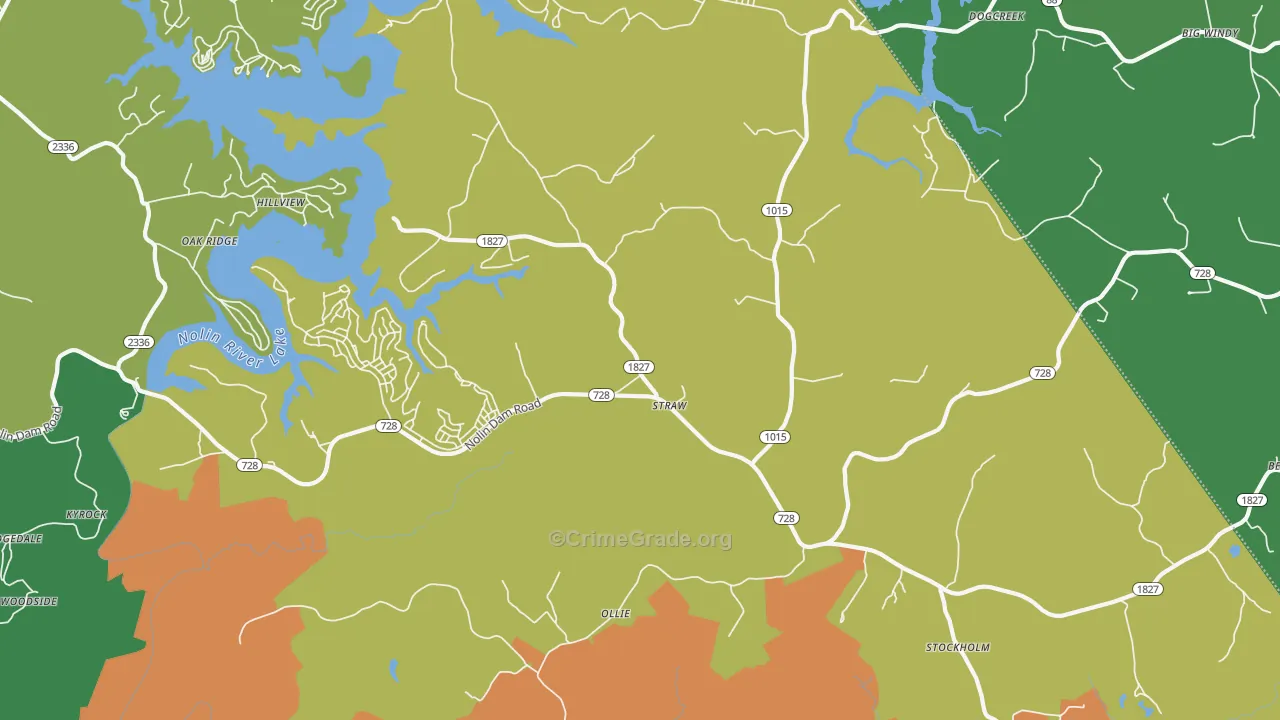 Mammoth Cave, KY Map of Murder Rates