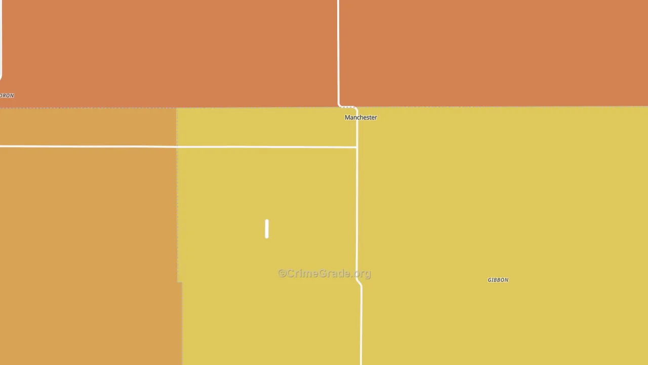 Manchester, OK Map of Murder Rates