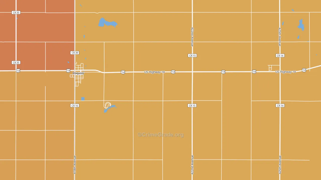 Manchester, SD Map of Murder Rates