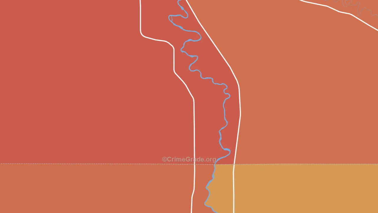 Manderson, WY Map of Murder Rates