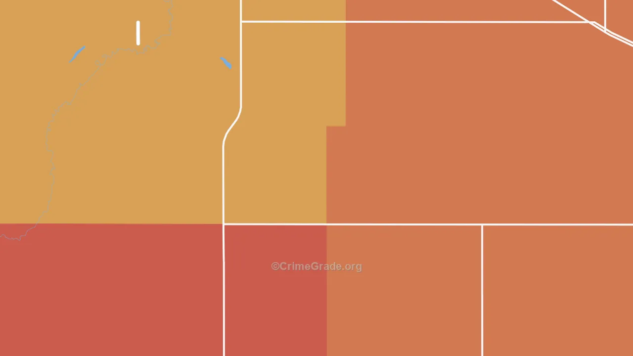 Manfred, ND Map of Murder Rates