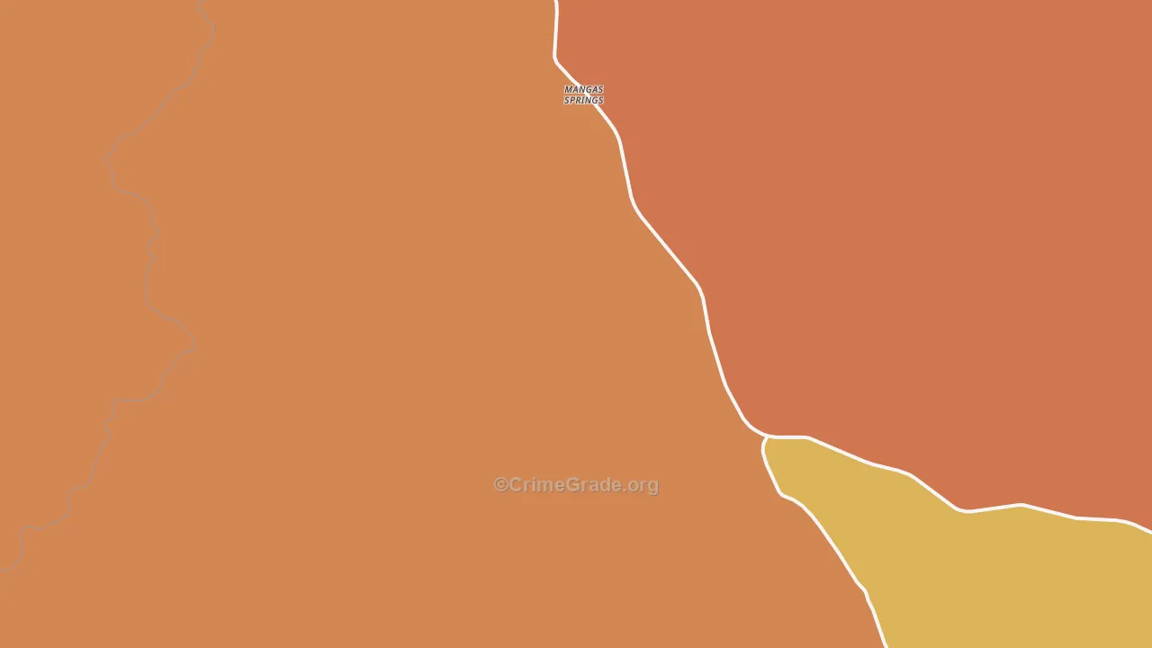 Mangas Springs, NM Map of Murder Rates