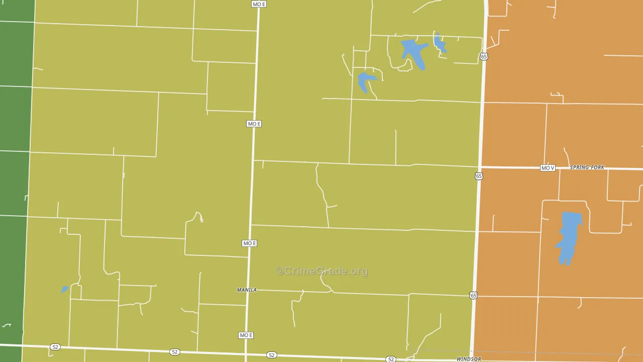 Manila, MO Map of Murder Rates