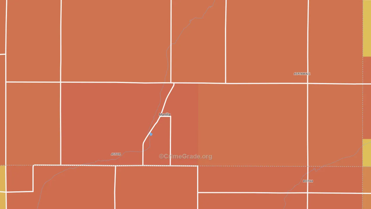 Manilla, IA Map of Murder Rates