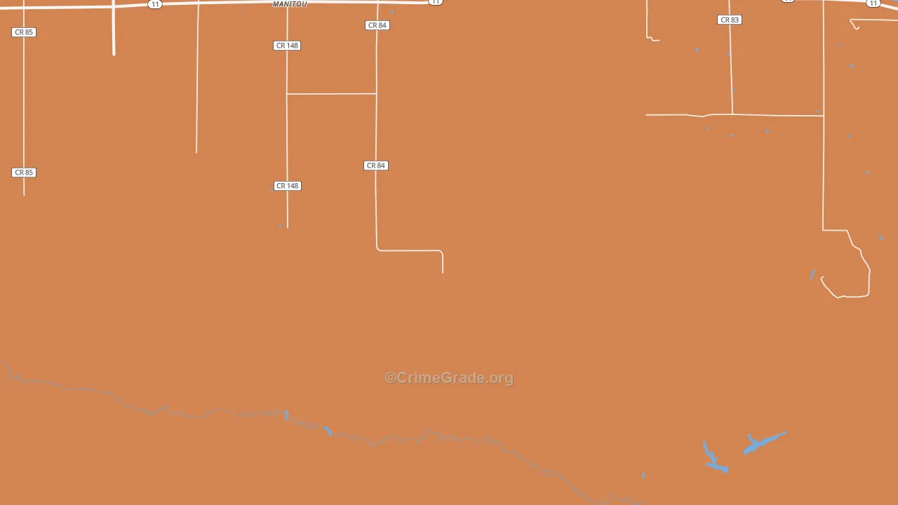 Manitou, MN Map of Murder Rates