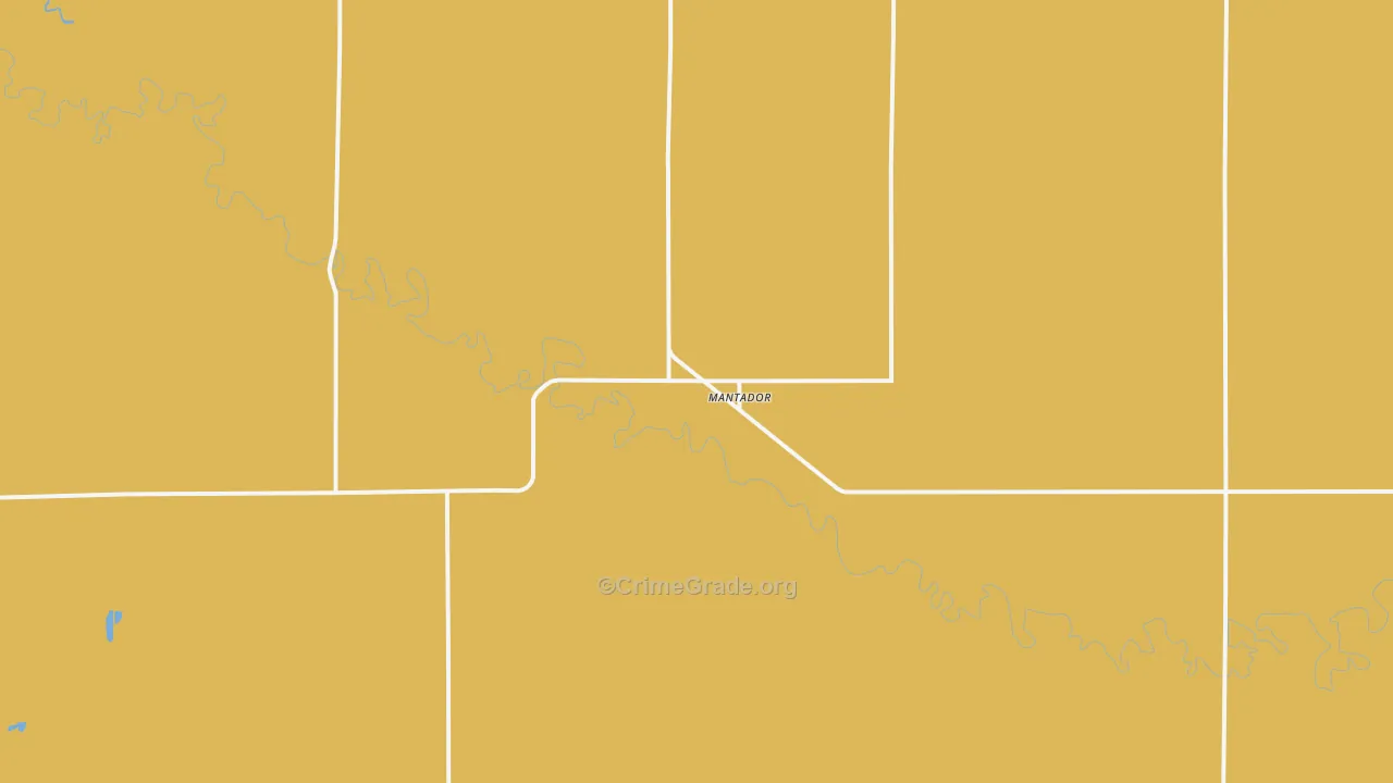 Mantador, ND Map of Murder Rates