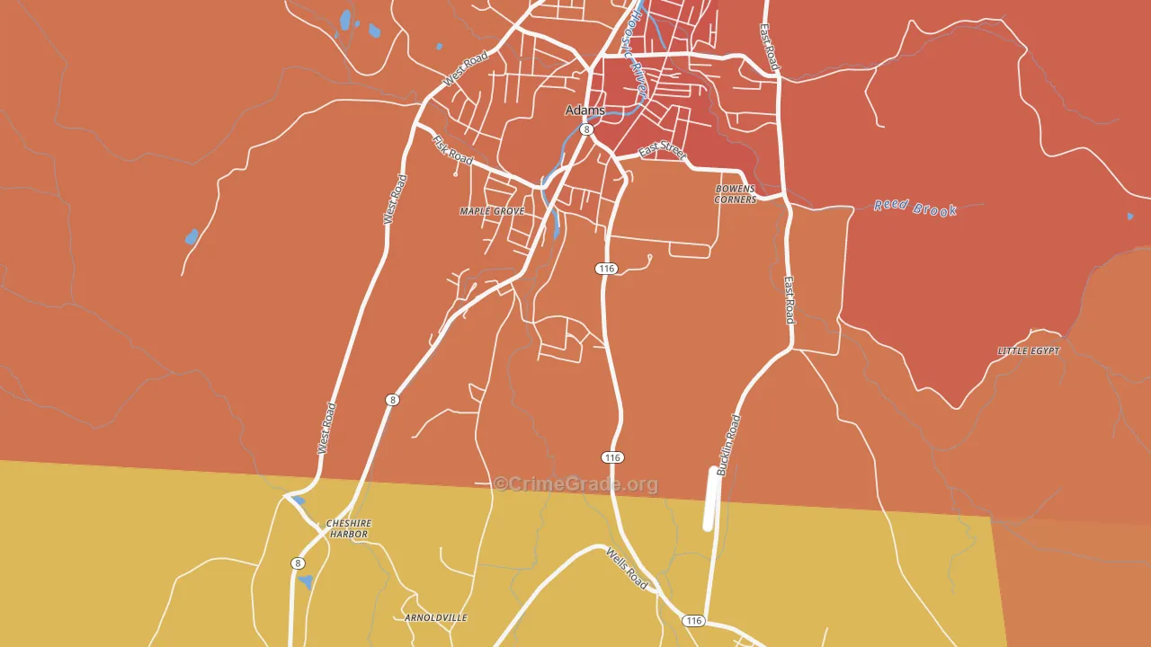 Maple Grove, MA Map of Murder Rates