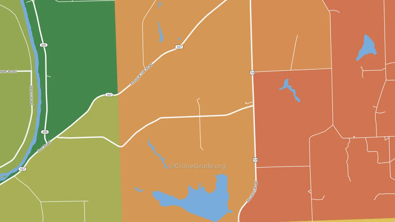 Maple Grove, ME Map of Murder Rates