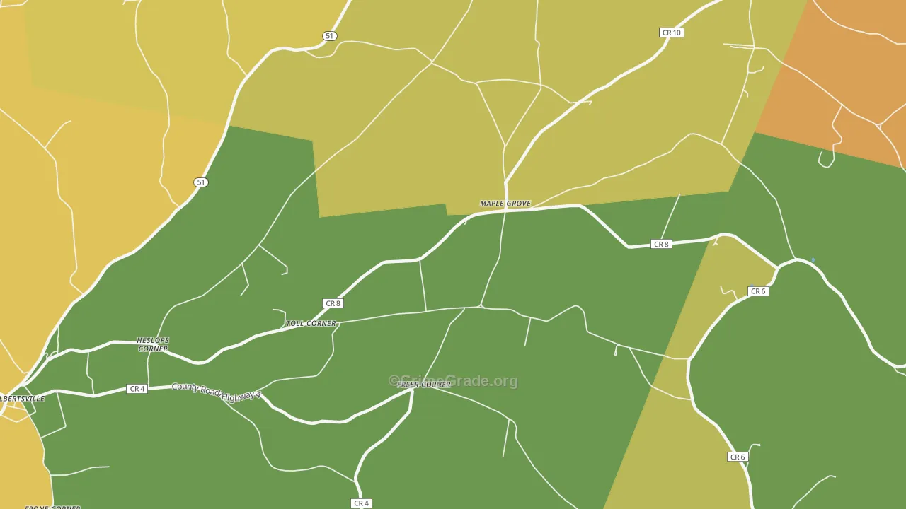 Maple Grove, NY Map of Murder Rates