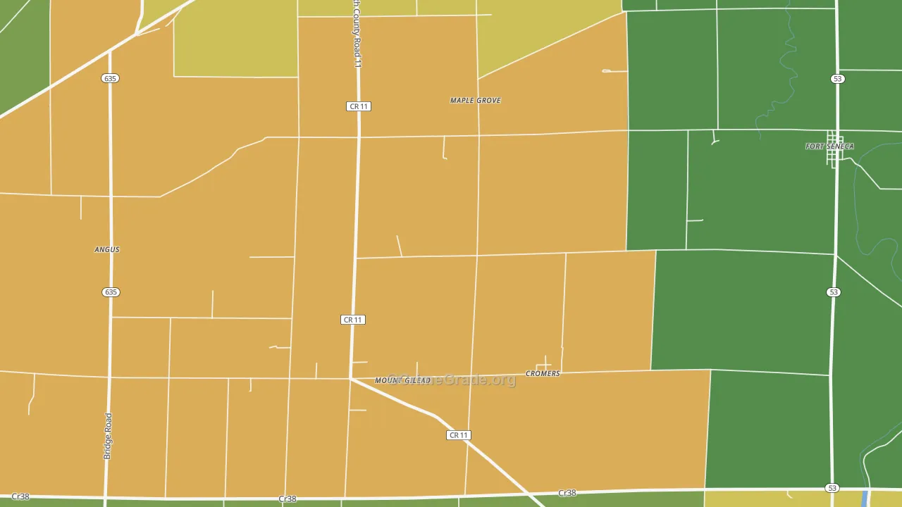 Maple Grove, OH Map of Murder Rates