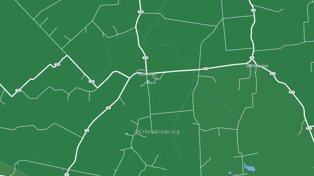 Maple Mount, KY Map of Murder Rates