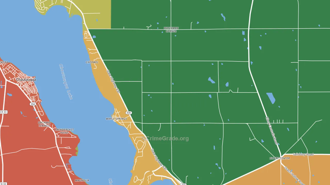 Maple Springs, NY Map of Murder Rates