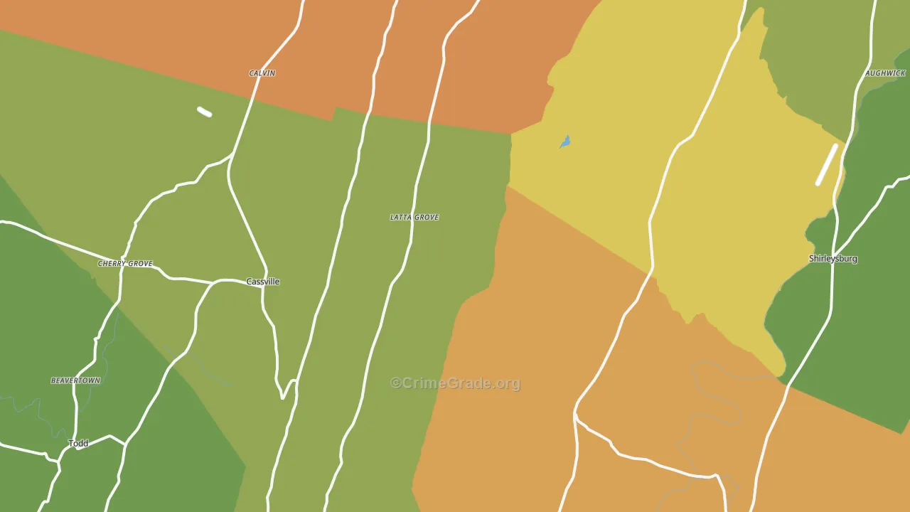 Mapleton Depot, PA Map of Murder Rates