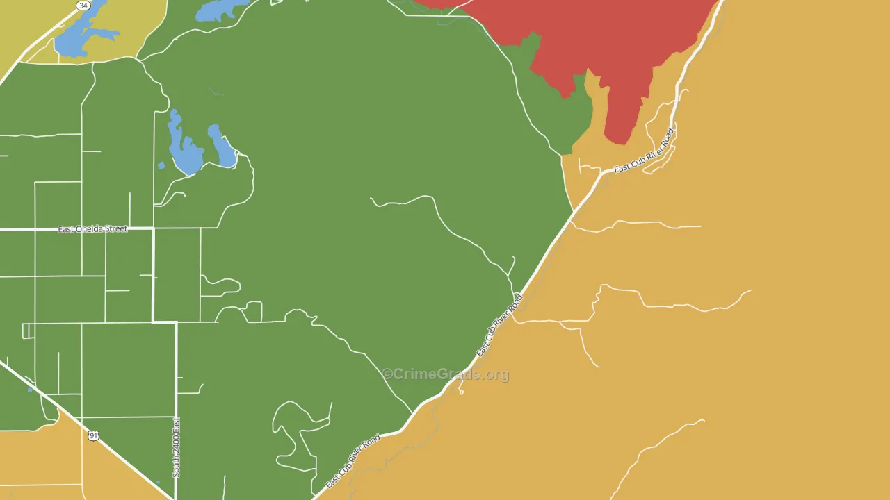 Mapleton, ID Map of Murder Rates