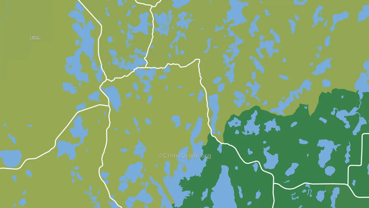 Marcell, MN Map of Murder Rates