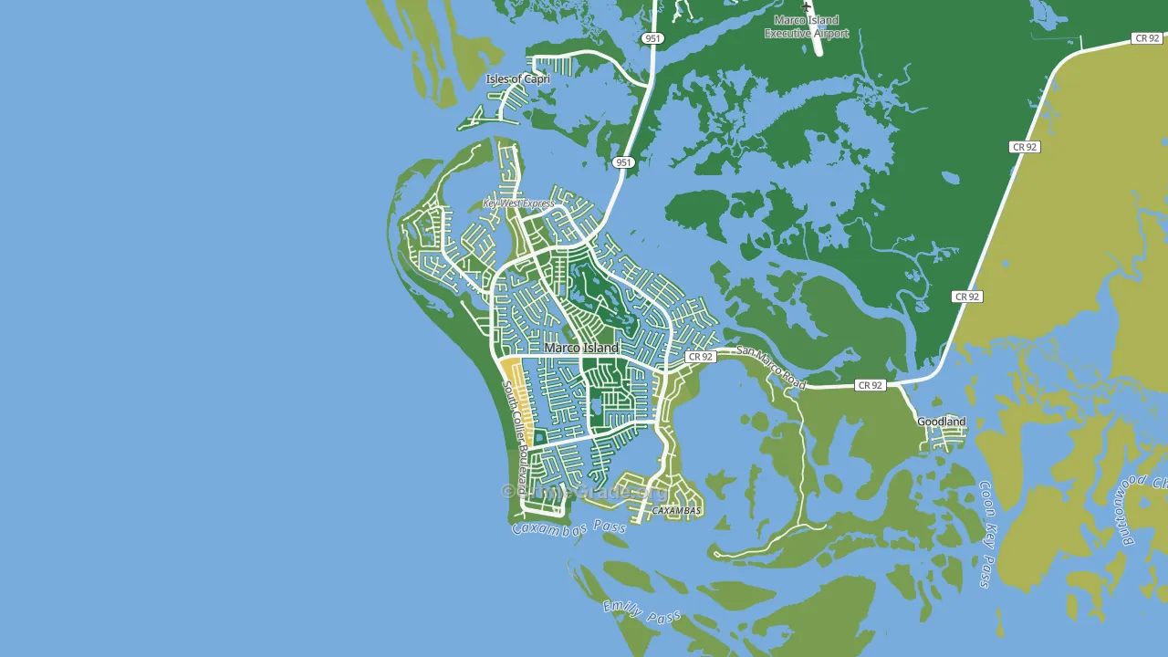 Marco Island, FL Map of Murder Rates