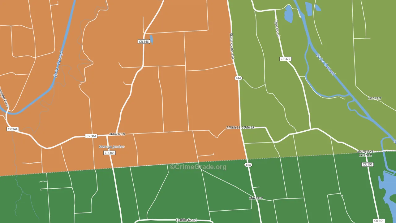 Marengo, NY Map of Murder Rates