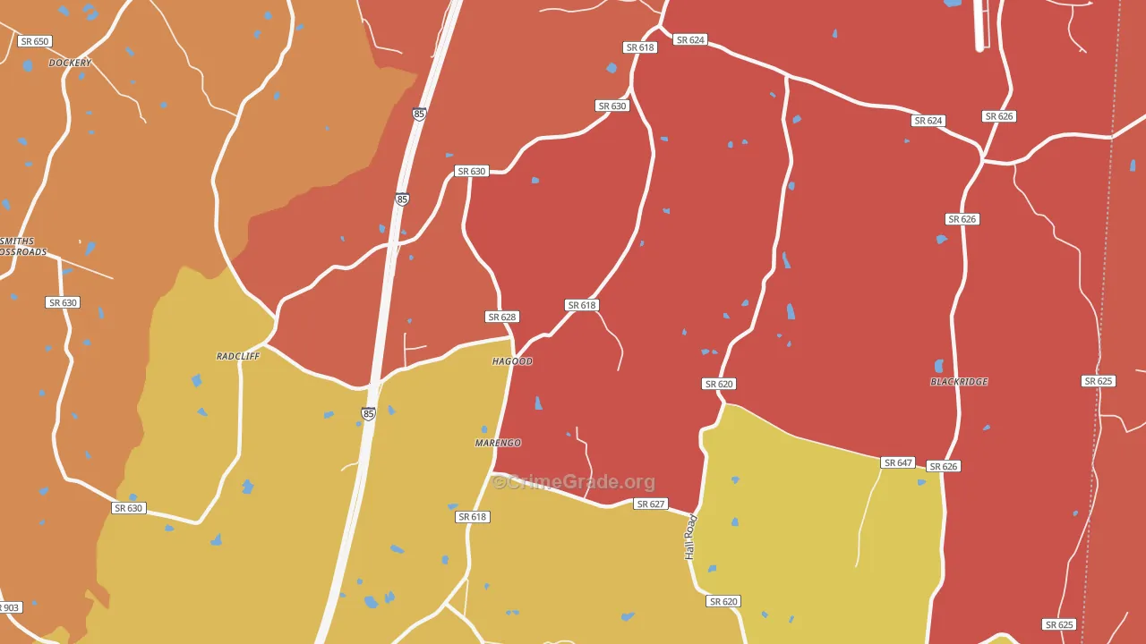 Marengo, VA Map of Murder Rates
