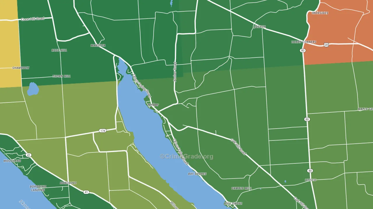 Marietta, NY Map of Murder Rates
