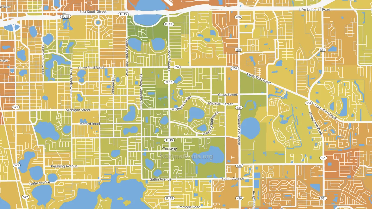 Mariners Village, Orlando, FL Map of Murder Rates