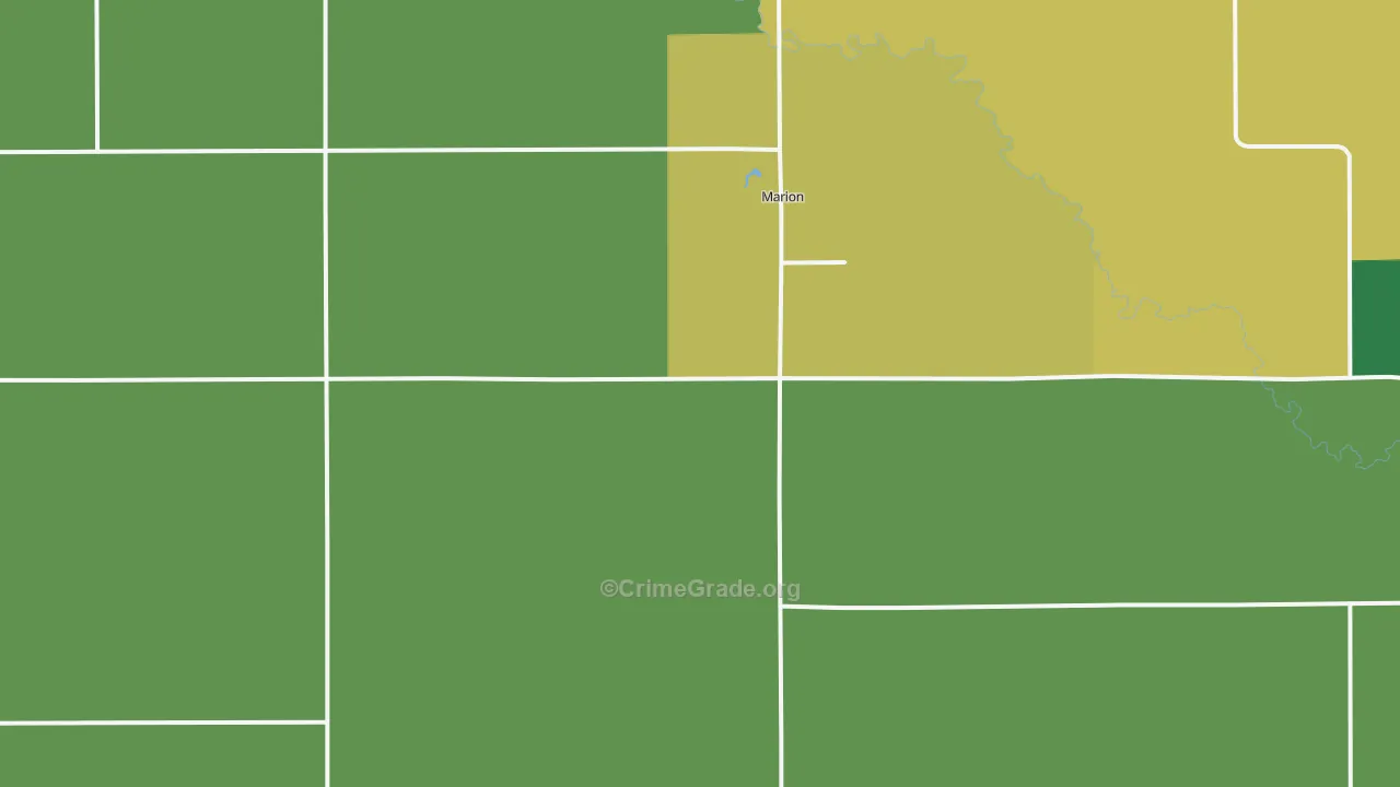 Marion, SD Map of Murder Rates