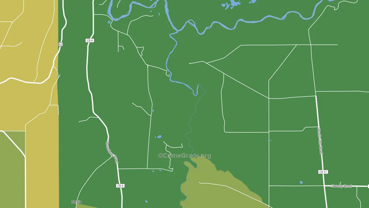 Markhams, NY Map of Murder Rates