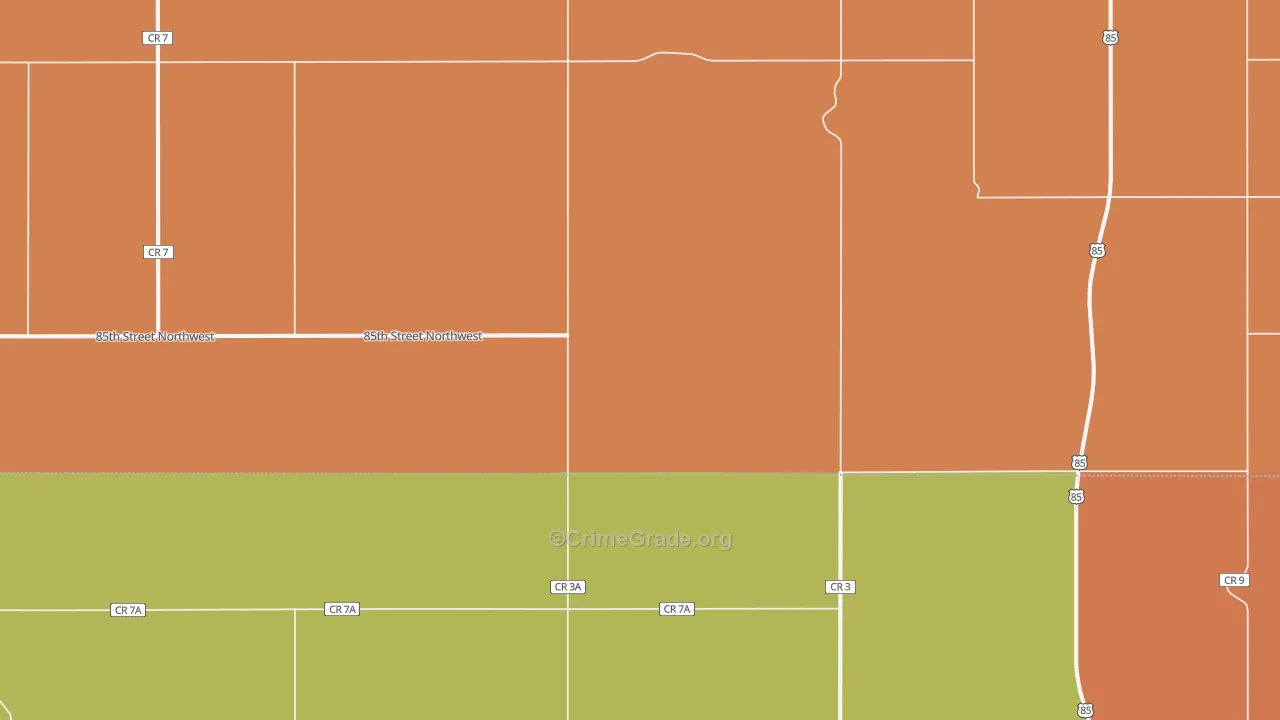 Marmon, ND Map of Murder Rates