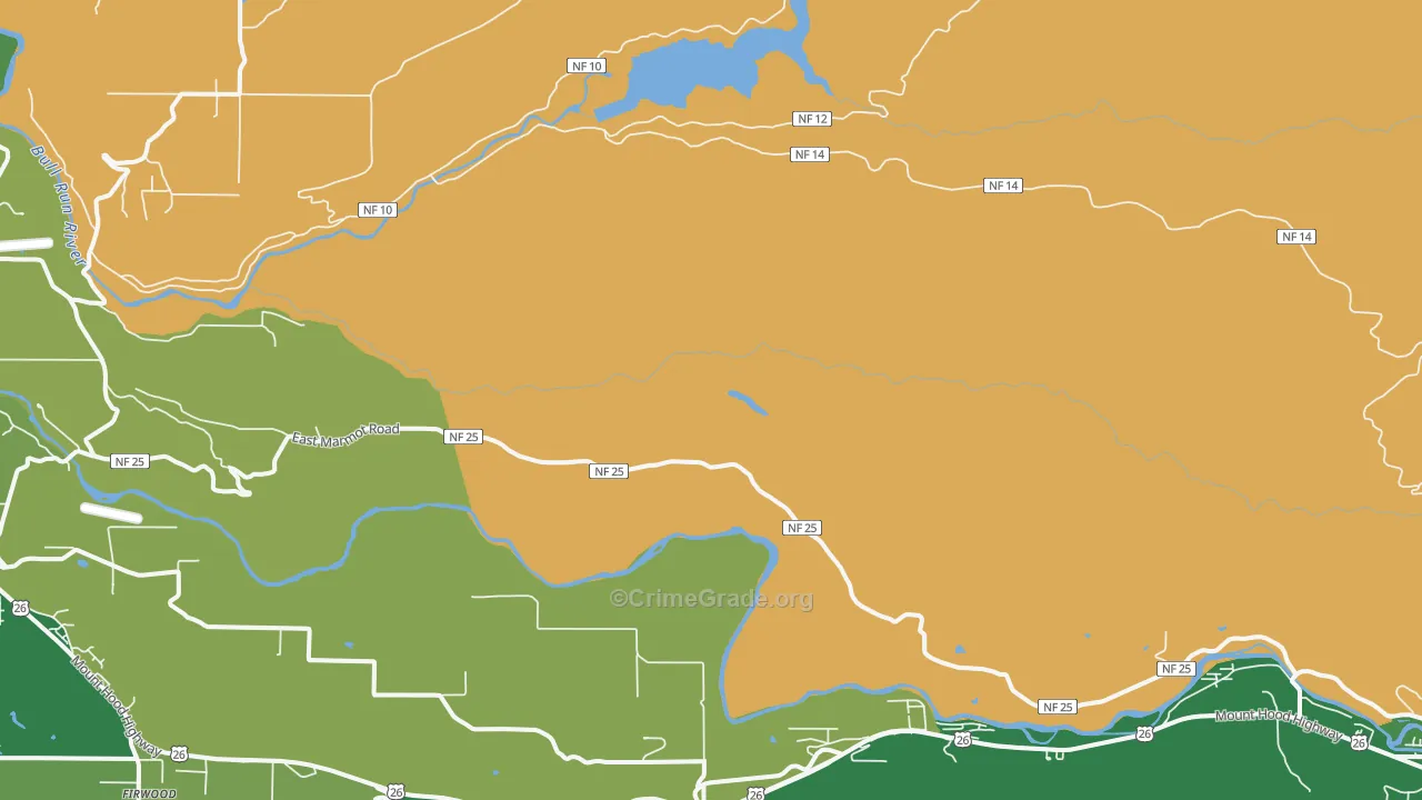 Marmot, OR Map of Murder Rates